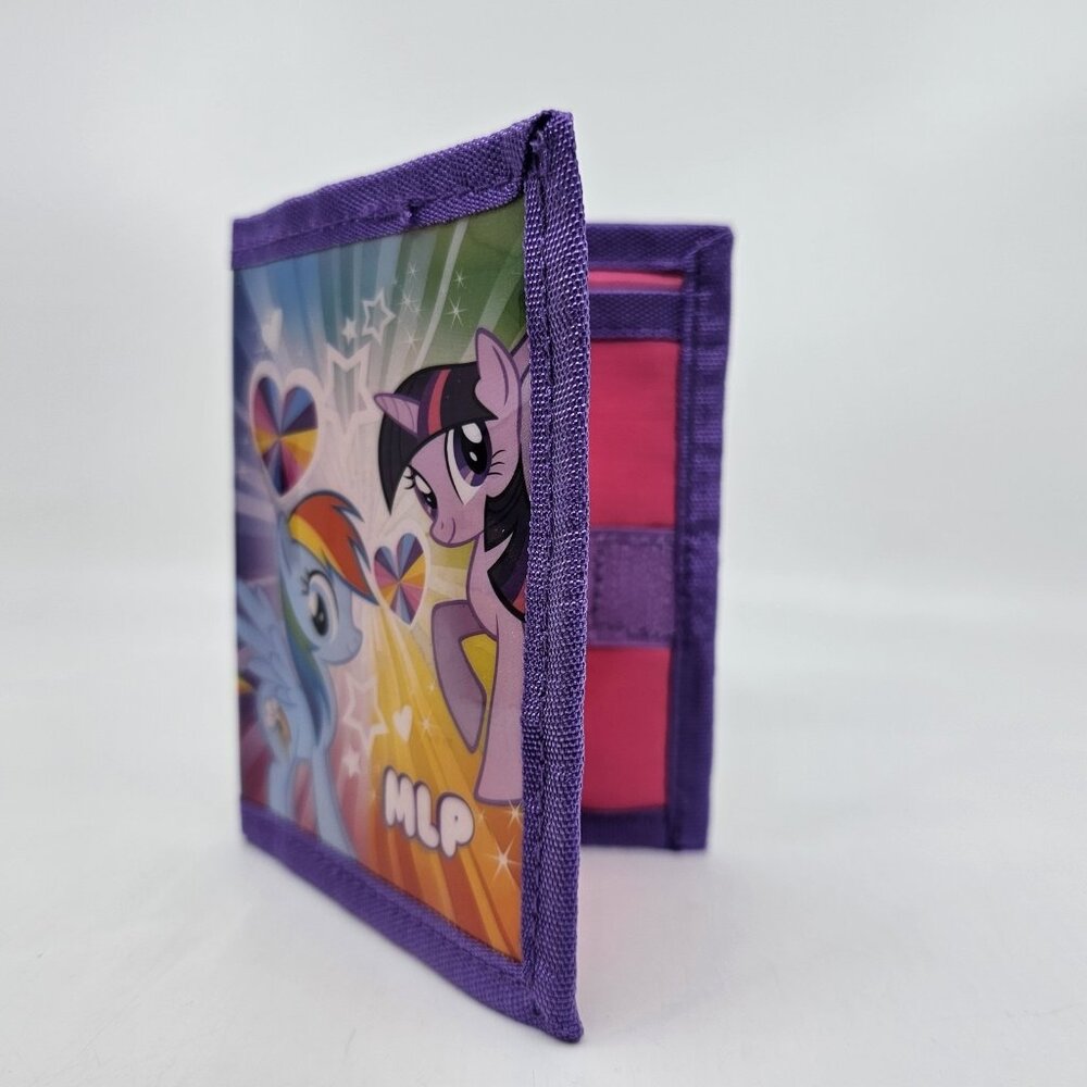 My Little Pony MLP Wallet Twilight Sparkle Rainbow Dash Purple Pink 5.25 in